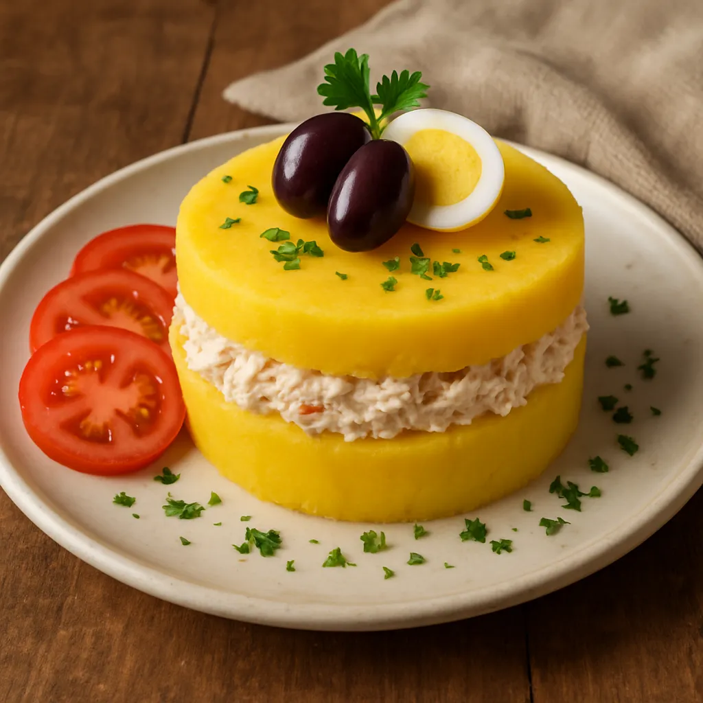 Traditional Peruvian causa