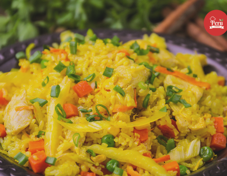 arroz a la jardinera con pollo
