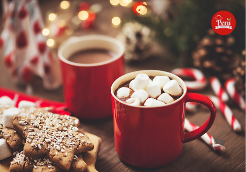 chocolate caliente navidad peruana tradicional