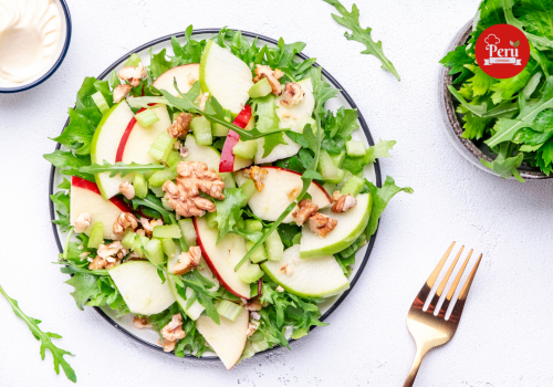 ensalada blanca manzana apio crema navidad